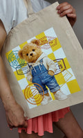 Travel Teddy Tote Bag