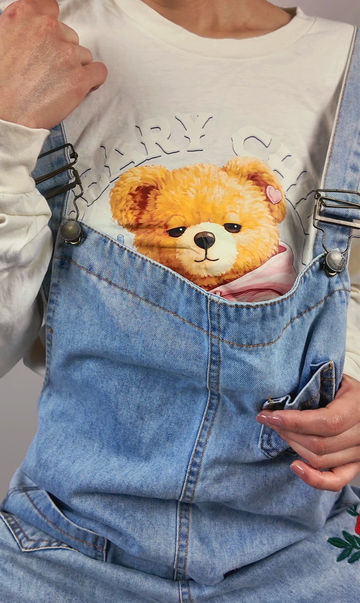 Coffee & Chill Bear Long Sleeve Tee