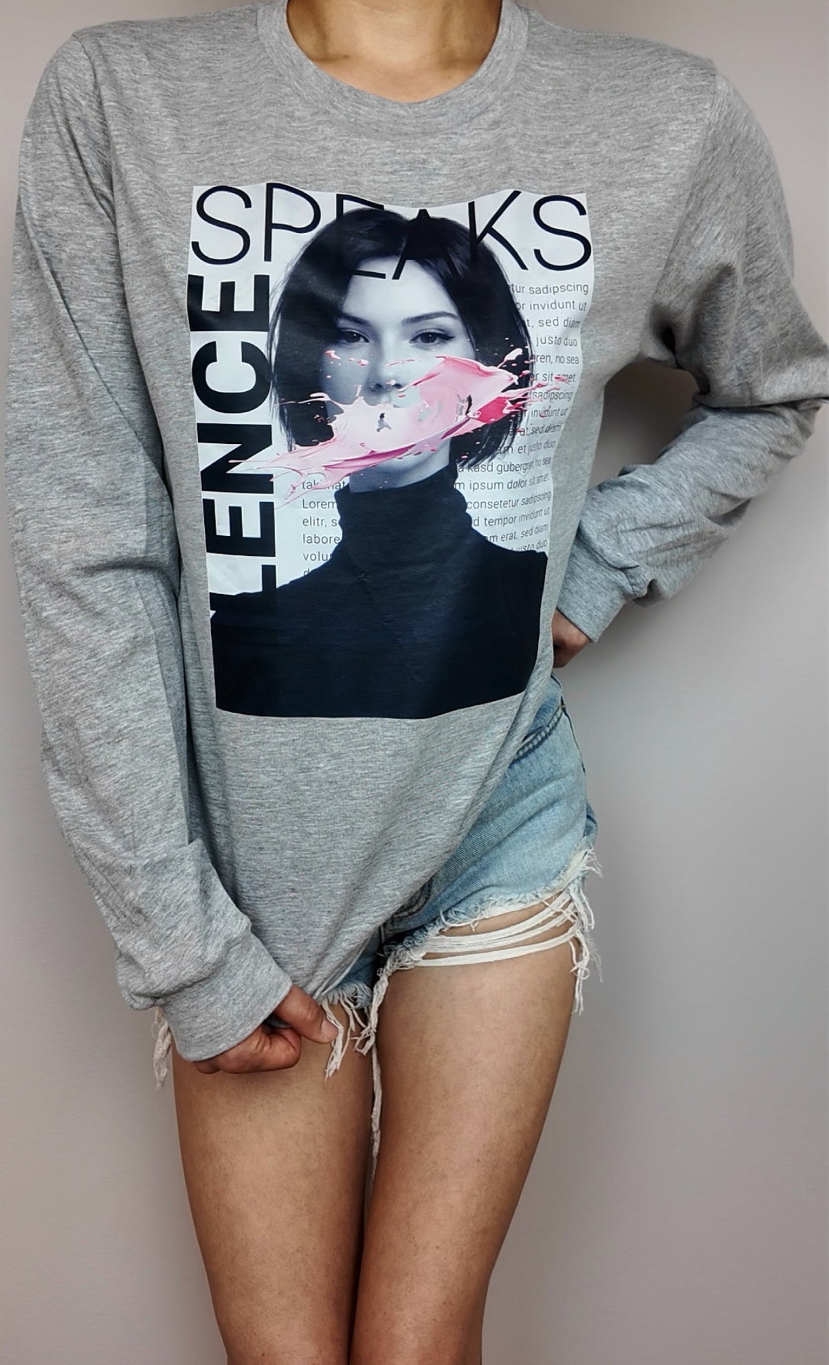 Silence Speaks Long Sleeve Tee