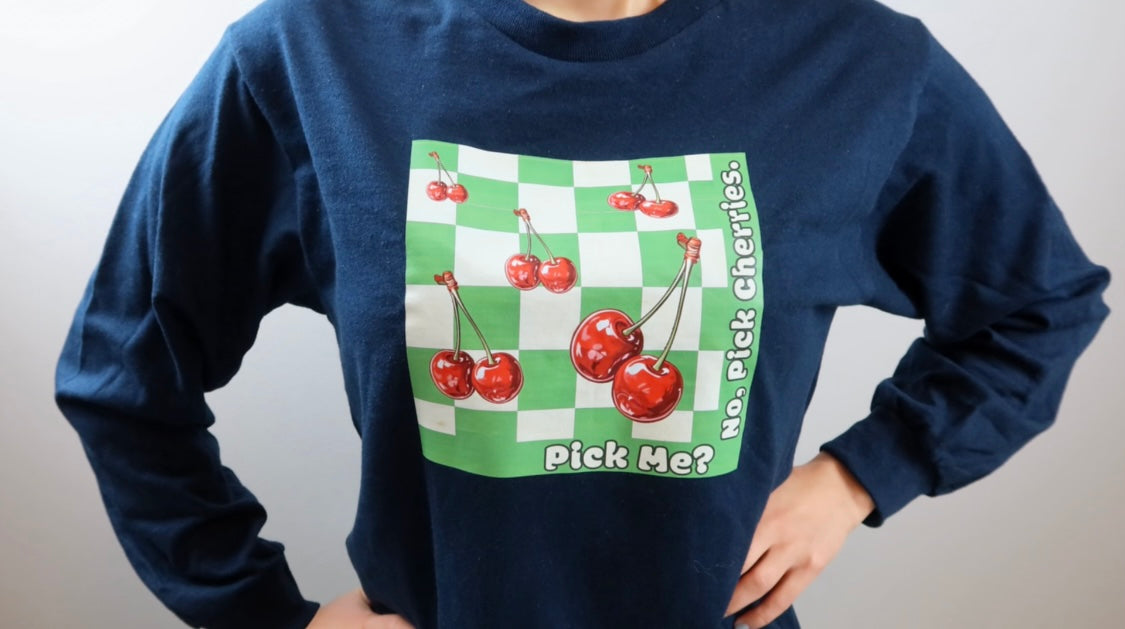 Pick Me Cherry Long Sleeve Tee