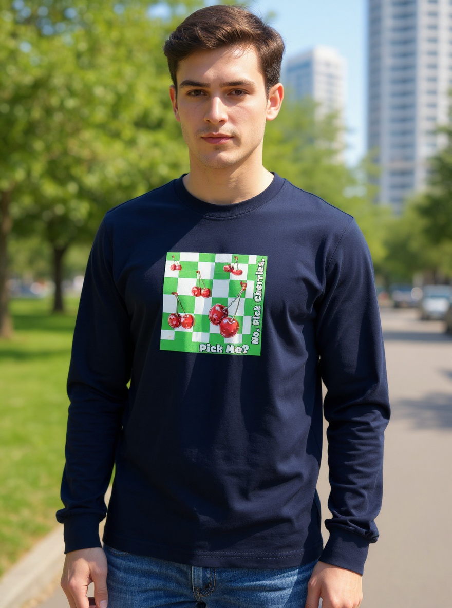 Pick Me Cherry Long Sleeve Tee